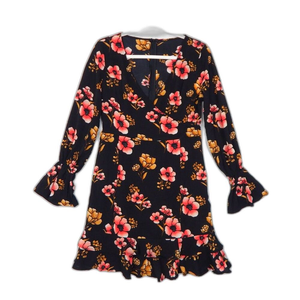 Gamiss Petite Floral Dress 10 S NWT Dark Romantic Boho Gothic Cottagecore Skater